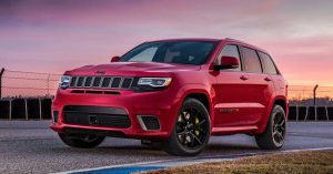 2019 red Jeep Grand Cherokee