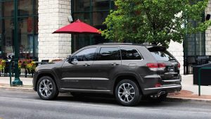 Grey 2020 Jeep Grand Cherokee on Street