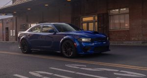 Blue 2021 Dodge Charger on Street