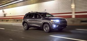2021 Jeep Cherokee Driving Through a Tunnel
