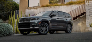 2021 Jeep Grand Cherokee L in black parked on pavement