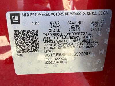 2019 Chevrolet Cruze LT