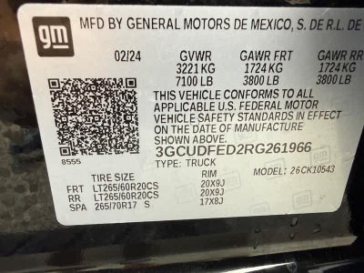 2024 Chevrolet Silverado 1500 4WD Crew Cab Short Bed LT Trail Boss