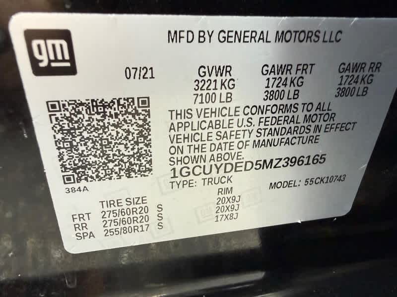 2021 Chevrolet Silverado 1500 4WD Crew Cab Standard Bed LT