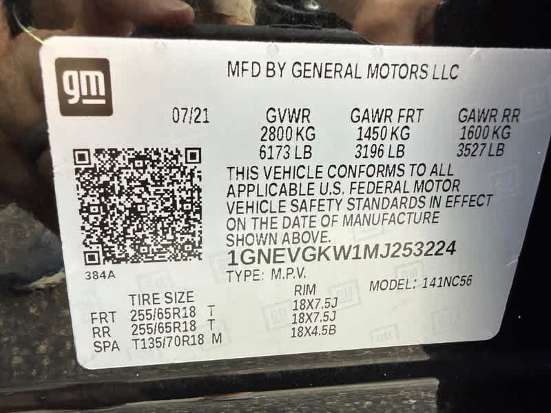 2021 Chevrolet Traverse LT Cloth