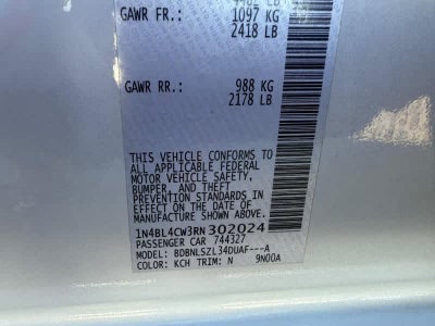 2024 Nissan Altima 2.5 SR