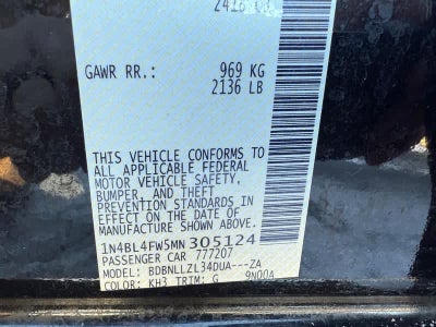 2021 Nissan Altima 2.5 Platinum