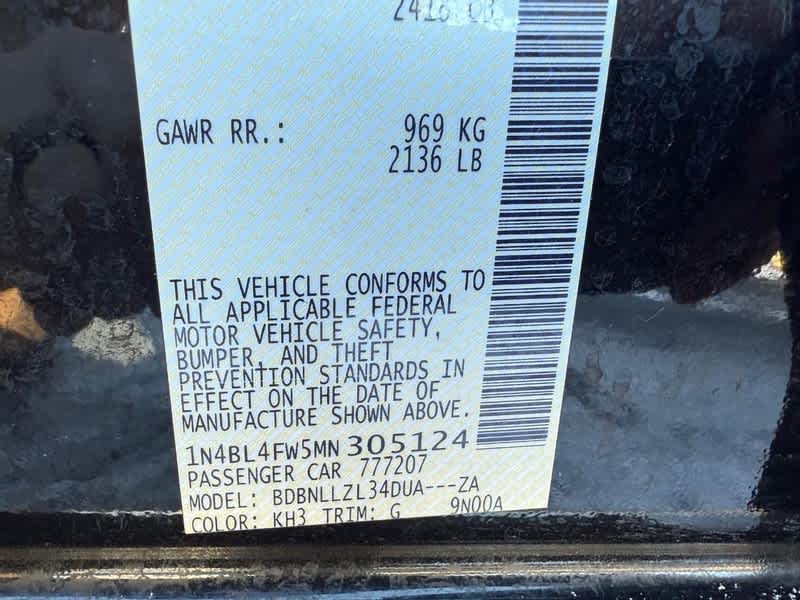 2021 Nissan Altima 2.5 Platinum