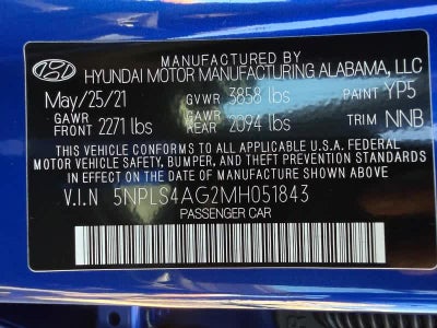 2021 Hyundai Elantra SEL