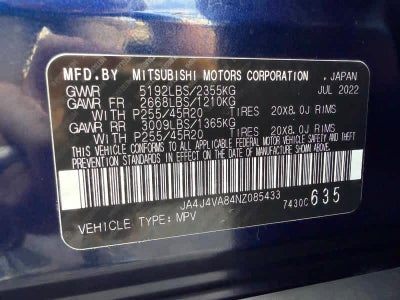 2022 Mitsubishi Outlander SEL Special Edition S-AWC