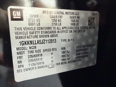 2018 GMC Acadia FWD 4dr SLE w/SLE-2