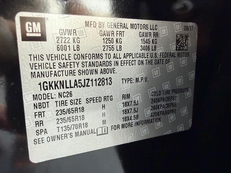 2018 GMC Acadia FWD 4dr SLE w/SLE-2