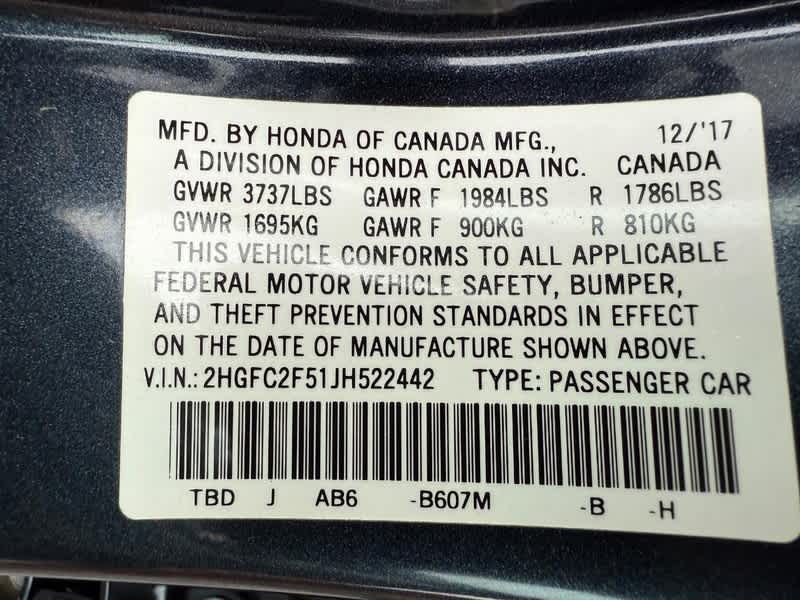 2018 Honda Civic LX CVT