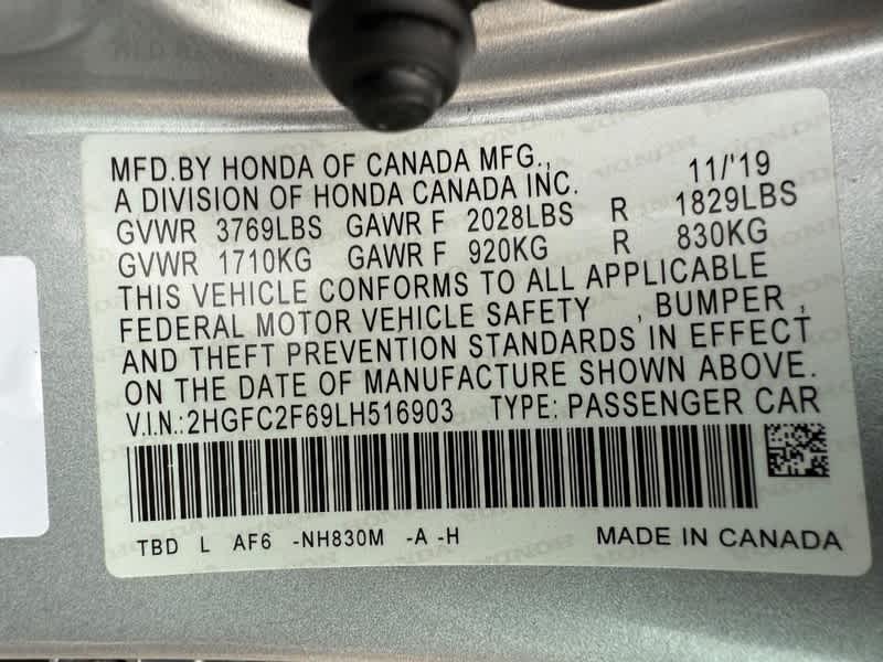 2020 Honda Civic LX CVT