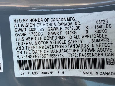 2023 Honda Civic Sport CVT