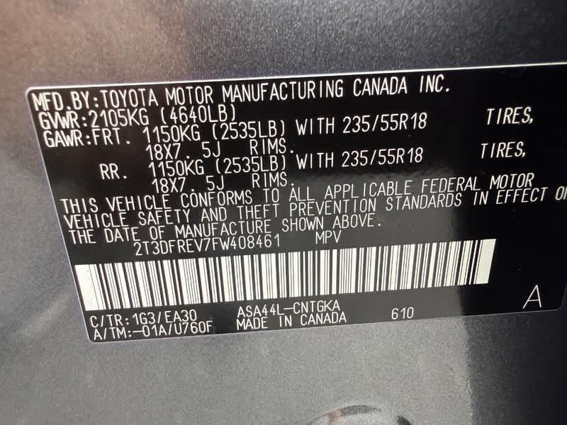 2015 Toyota RAV4 AWD 4dr Limited