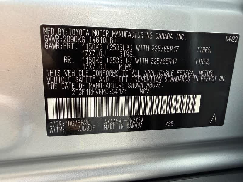 2023 Toyota RAV4 LE AWD