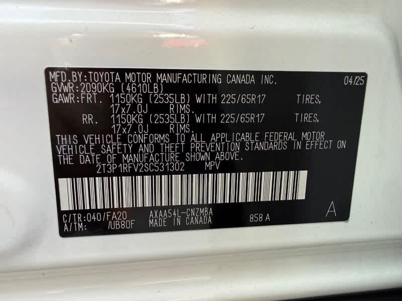 2025 Toyota RAV4 XLE AWD