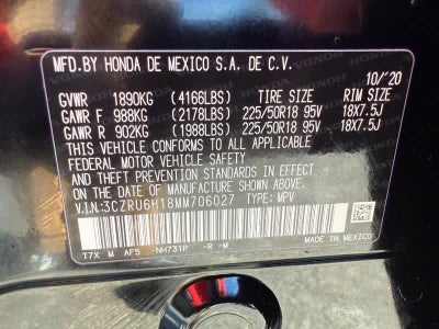 2021 Honda HR-V Sport AWD CVT