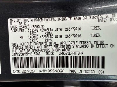 2023 Toyota Tacoma Trail Edition Double Cab 5 Bed V6 AT