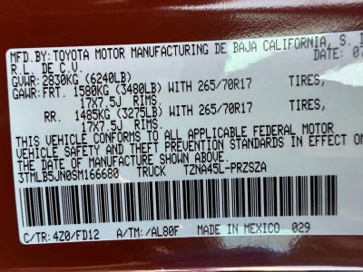 2025 Toyota Tacoma TRD Off Road Double Cab 5 Bed AT