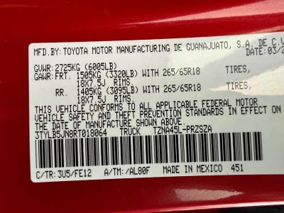 2024 Toyota Tacoma TRD Sport Double Cab 5 Bed AT