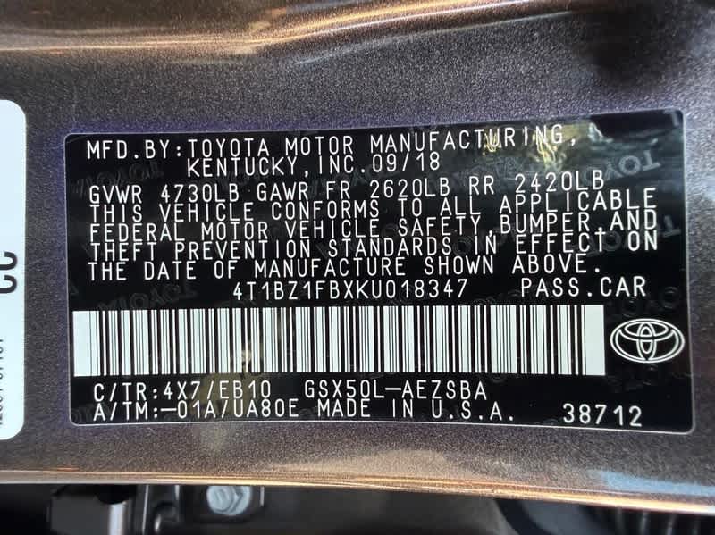 2019 Toyota Avalon Touring