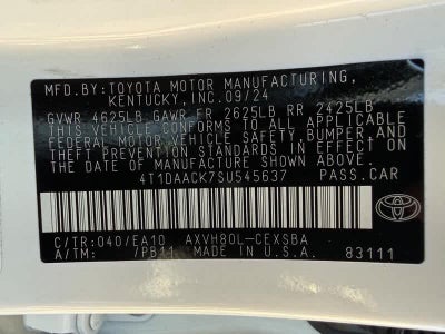 2025 Toyota Camry SE
