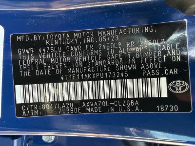 2023 Toyota Camry XLE Auto