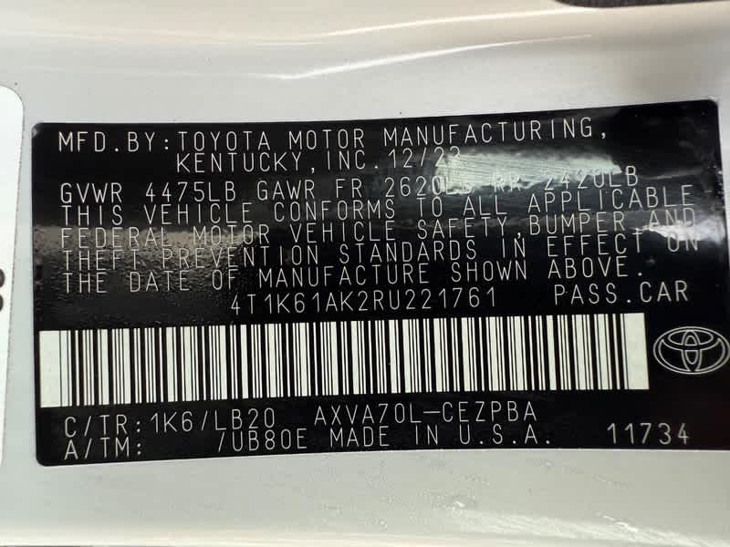 2024 Toyota Camry XSE Auto