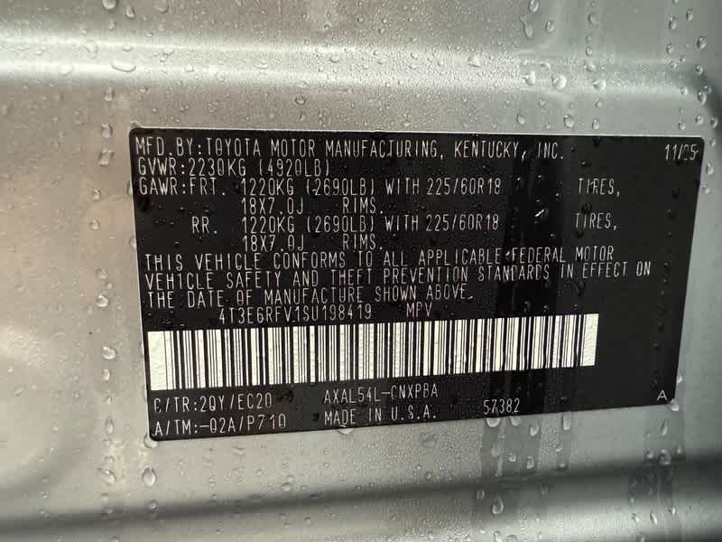 2025 Toyota RAV4 Hybrid XSE AWD