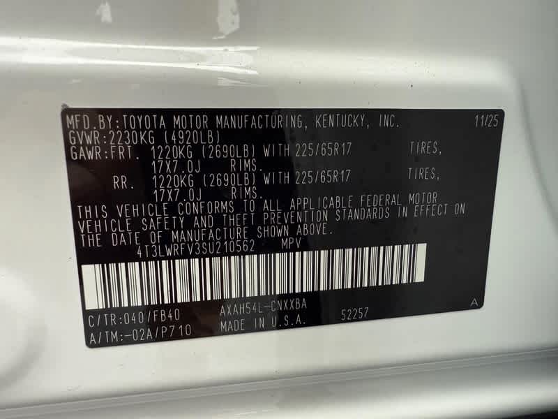 2025 Toyota RAV4 Hybrid LE AWD