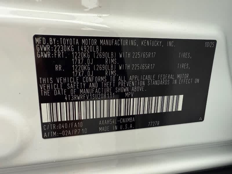 2025 Toyota RAV4 Hybrid XLE AWD