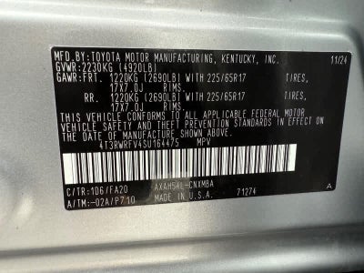 2025 Toyota RAV4 Hybrid XLE AWD