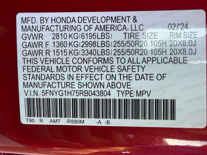 2024 Honda Pilot Touring AWD