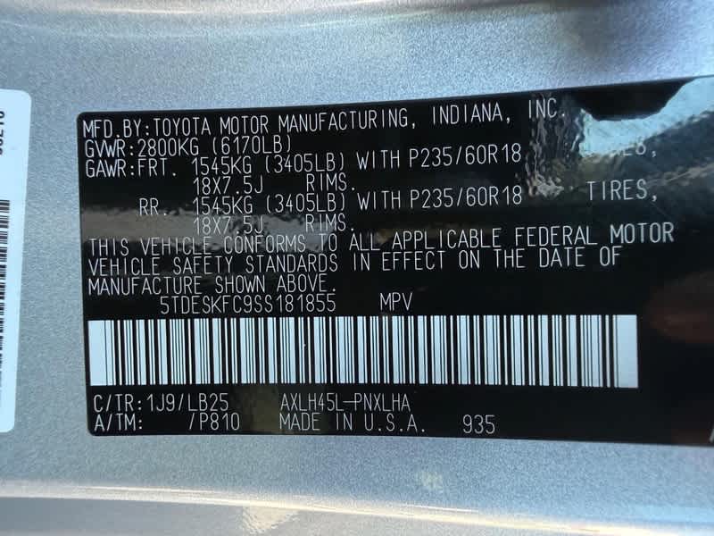 2025 Toyota Sienna Platinum AWD 7-Passenger