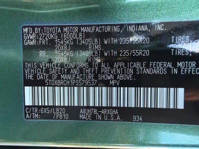 2023 Toyota Highlander Hybrid Limited AWD