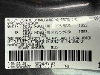 2021 Toyota Tundra 1794 Edition CrewMax 5.5 Bed 5.7L