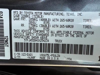 2025 Toyota Tundra Limited CrewMax 5.5 Bed