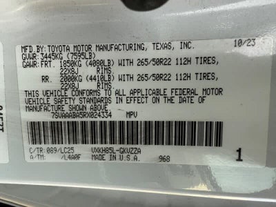 2024 Toyota Sequoia Capstone 4WD