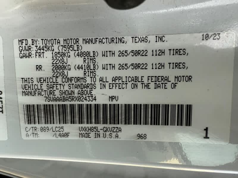 2024 Toyota Sequoia Capstone 4WD