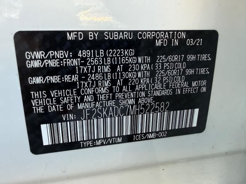 2021 Subaru Forester CVT