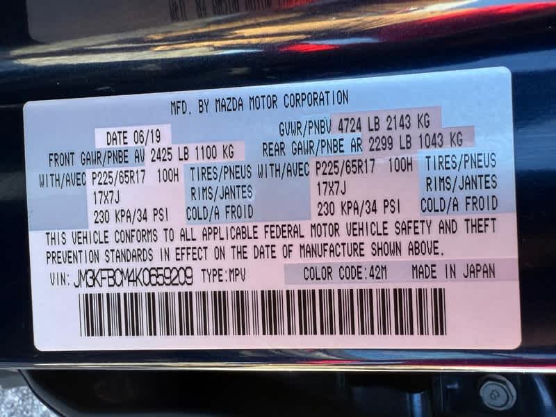 2019 Mazda Mazda CX-5 Touring AWD