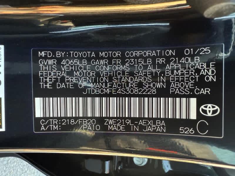 2025 Toyota Corolla Hybrid LE FWD