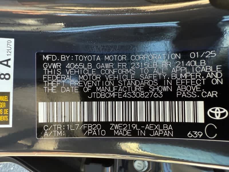 2025 Toyota Corolla Hybrid LE FWD