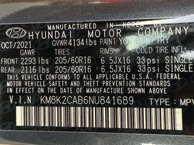 2022 Hyundai Kona SE Auto AWD